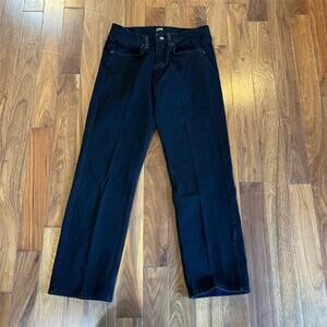 Lee Men's Straight Fit Black Jeans Denim 5-Pocket Design check measurments